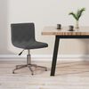 vidaXL Chaise pivotante de bureau Gris fonc&eacute; Velours