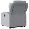 vidaXL Fauteuil inclinable de massage électrique Gris clair Tissu