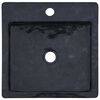 vidaXL Lavabo Noir 40x40x12 cm Marbre