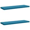 vidaXL Coussins de banc 2 pi&egrave;ces VUGHT 2 pc 100 % polyester Bleu clair