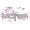 vidaXL Ensemble de canap&eacute; de jardin 13 pcs Beige polyrotin