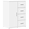 vidaXL Buffets 2 pcs blanc 59x39x80 cm bois d'ingénierie