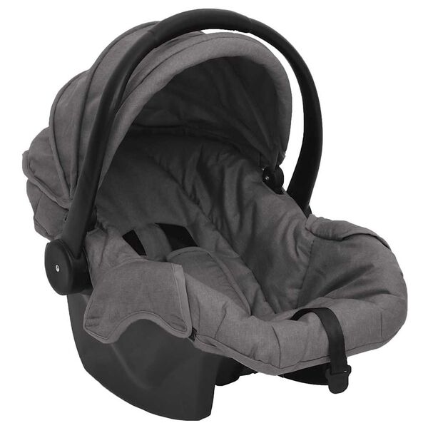 vidaXL Si&egrave;ge d'auto pour b&eacute;b&eacute; Gris clair 42x65x57 cm