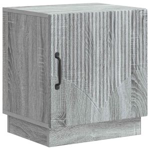 vidaXL Table de chevet Sonoma gris 43 x 34,5 x 47 cm Bois d'ing&eacute;nierie