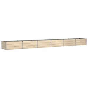 vidaXL Jardini&egrave;re Ivoire 600 x 80 x 45 cm Acier