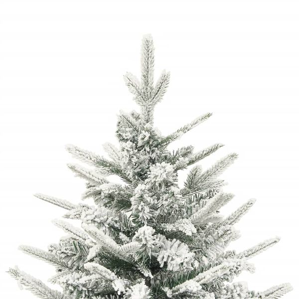 vidaXL Sapin de Noël artificiel à flocons de neige Vert 120 cm PVC/PE