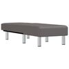 vidaXL Chaise longue gris similicuir