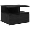 vidaXL Table de nuit flottante Ch&ecirc;ne noir 40 x 31 x 28 cm
