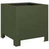 vidaXL Jardini&egrave;re vert olive 30x30x30 cm acier