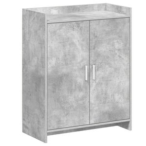 vidaXL Cabinet &agrave; chaussures avec stockage Gris b&eacute;ton 73,5 x 36 x 92 cm