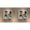 vidaXL Étagères murales sous forme de cube 6 pcs Blanc