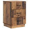 vidaXL Cabinet de chevet avec tiroir Bois ancien 43 x 41 x 63,5 cm