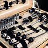 Br&uuml;der Mannesmann Ensemble d'outils 108 pcs Bo&icirc;te en bambou