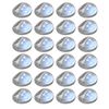 vidaXL Lampes solaires murales &agrave; LED d'ext&eacute;rieur 24 pcs Rond Argent&eacute;