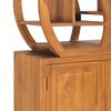 vidaXL Armoire avec &eacute;tag&egrave;re Yin Yang 70x30x130 cm Bois de teck massif