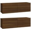 vidaXL Ensemble de meubles TV 3 pcs Chêne marron Bois d'ingénierie