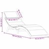 vidaXL Chaise longue avec coussin 2 pcs Gris clair 184 x 55 x 64cm