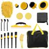 vidaXL Set de brosses pour voiture Multicolore polyrotin