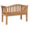 vidaXL banc Marron 120 x 53,5 x 85 cm Bois de teck massif