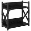 vidaXL Support d'imprimante Ch&ecirc;ne noir 40 x 20 x 40 cm