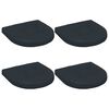vidaXL Coussins de si&egrave;ge 4 pi&egrave;ces 4 pc 100 % polyester Bleu fonc&eacute;