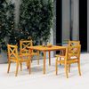vidaXL Ensemble &agrave; manger de jardin 5 pcs Bois d'acacia solide