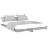 vidaXL Cadre de lit sans matelas sonoma gris 120x200cm bois ing&eacute;nierie