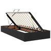 vidaXL Lit de Rangement avec matelas avec t&ecirc;te de lit Noir 90 x 200 cm