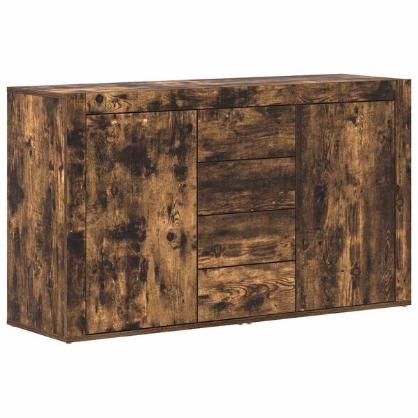 vidaXL Buffet Ch&ecirc;ne fum&eacute; 120 x 36 x 69 cm Bois d'ing&eacute;nierie