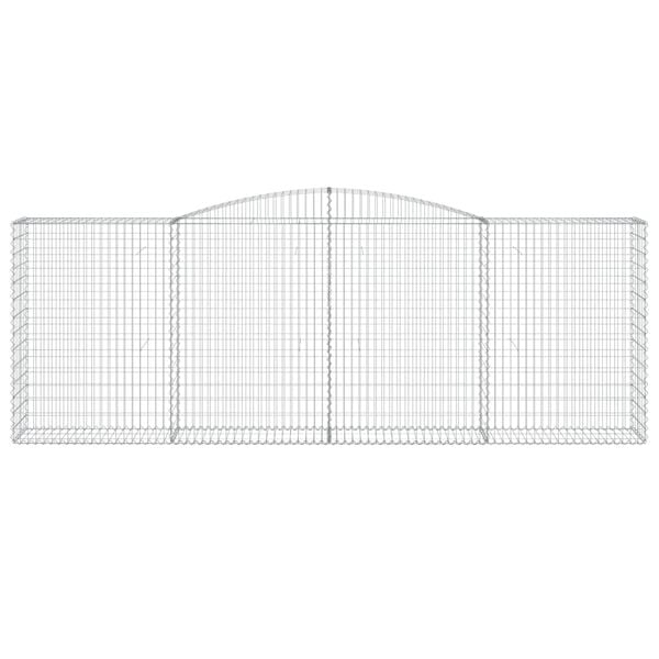 vidaXL Paniers à gabions arqués 6 pcs 400x50x140/160 cm Fer galvanisé