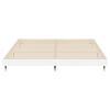vidaXL Cadre de lit sans matelas blanc brillant 200x200 cm