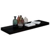 vidaXL Étagère murale flottante 2 pcs Noir brillant 80x23,5x3,8 cm MDF