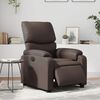 vidaXL Fauteuil inclinable &eacute;lectrique Marron Similicuir