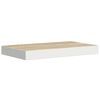 vidaXL &Eacute;tag&egrave;res flottantes 4 pcs Ch&ecirc;ne et blanc 40x23x3,8 cm MDF