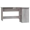 vidaXL Bureau d'angle sonoma gris 120x140x75 cm bois d'ing&eacute;nierie