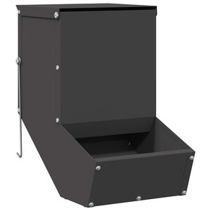 vidaXL Distributeur pour lapins Noir 17,5 x 26 x 28,5 cm 1,5 kg