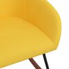 vidaXL Chaise &agrave; bascule Jaune Tissu