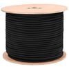 vidaXL Cords &eacute;lastiques 8 mm Noir PP et caoutchouc