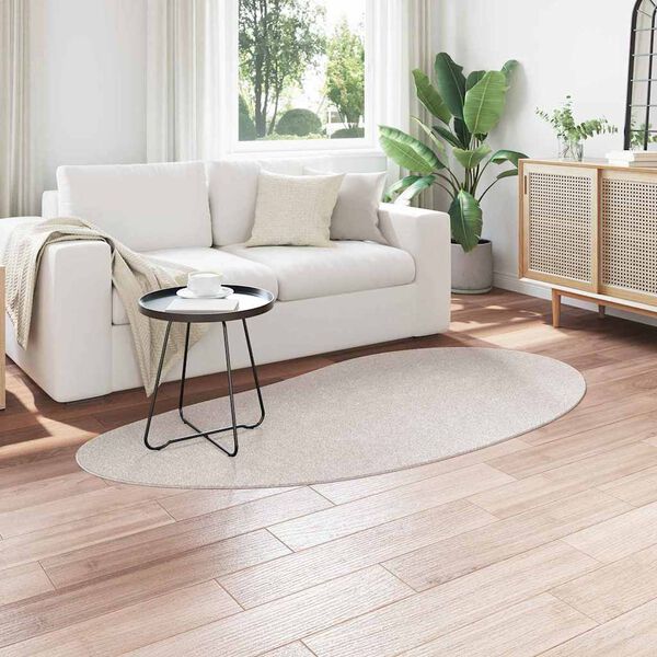 vidaXL Tapis Couleur sable 100 x 200 cm Polyester