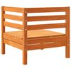 vidaXL Canapés d'angle de jardin 2 pcs cire marron bois de pin massif