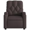 vidaXL Fauteuil de massage inclinable Marron fonc&eacute; Tissu