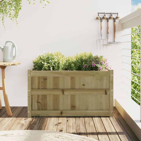 vidaXL Jardinière d'extérieur 90x50x50 cm bois de pin imprégné