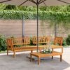 vidaXL Canap&eacute;s d'angle palette de jardin 2 pcs bois massif d'acacia