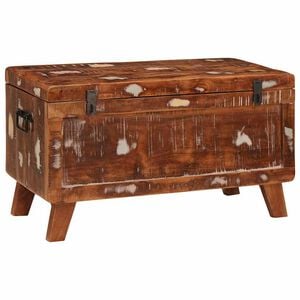 vidaXL Bo&icirc;te de rangement 70 x 35 x 40 cm Bois massif recycl&eacute;