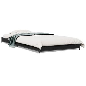 vidaXL Cadre de lit sans matelas noir 90x190 cm