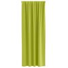 vidaXL Rideaux occultants avec anneaux 2 pcs Vert 260 x 140 cm