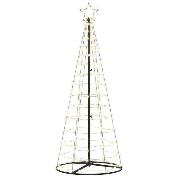 vidaXL Arbre de Noël LED avec 390 LED Blanc chaud 250 cm Fer