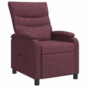 vidaXL Fauteuil inclinable Pourpre Tissu