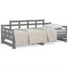 vidaXL Lit coulissant sans matelas gris 2x(90x190) cm