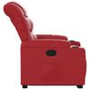 vidaXL Fauteuil inclinable Rouge Similicuir